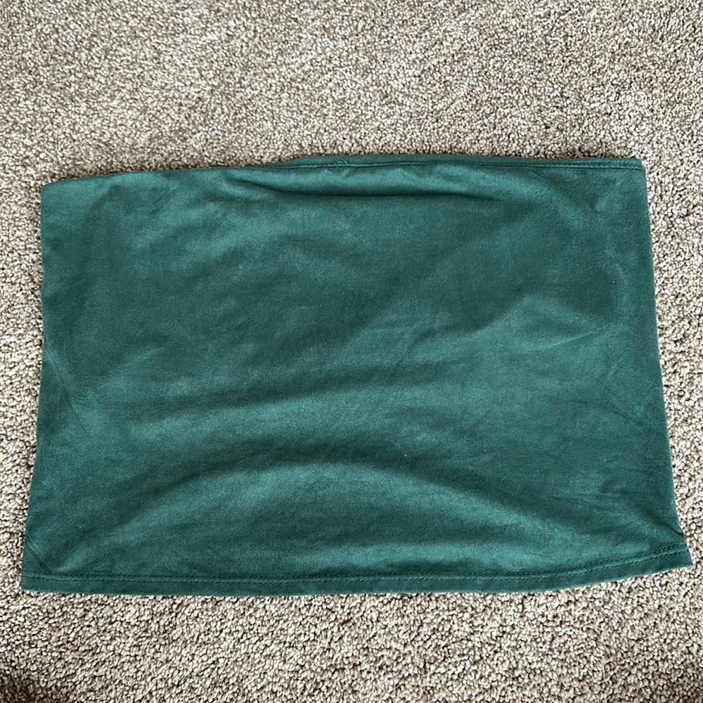 Urban Outfitters Green Bandeau. Velveteen. Size large